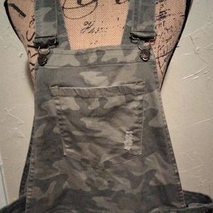 Vanilla Star Camo Overalls Pants